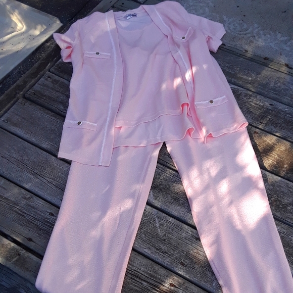 PPP =pink polyester pant suit - Picture 1 of 13